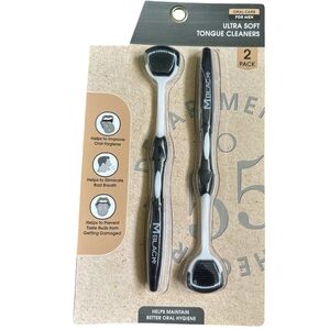 MBLACK Ultra Soft Tongue Cleaners - 2 Pack (NIB)